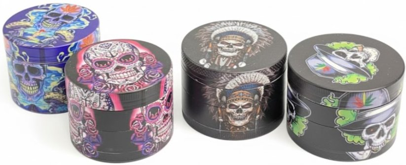 BEUZ Skull MIX (Ø50mm) - Varianta: Blue Wave Skull