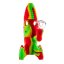 Silicone Rocket Bong Rasta with Glowing LED Lights (20 cm)