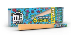 TRĒ House Premium 1¼ Pre Roll Cones Unbleached