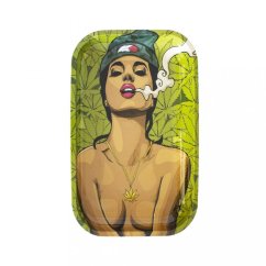 ROLLING TRAY WOMAN SMOKING - M