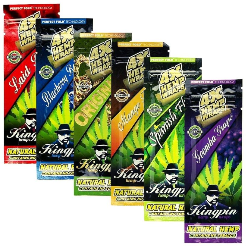 Kingpin Blunt Wraps (4Pack) - Varianta: Blueberry