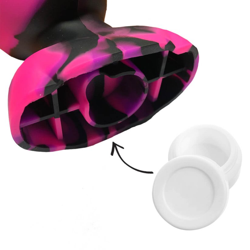 Silicone Bong Alien Head Pink (20 cm)