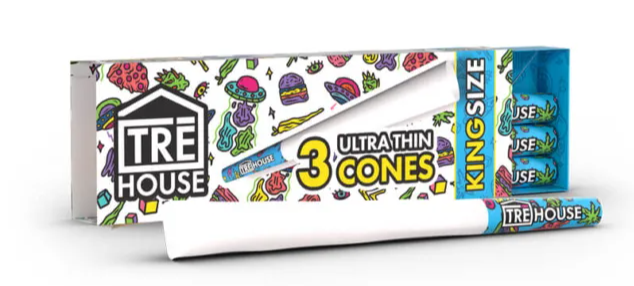 TRĒ House Premium King Size Pre Roll Cones Ultra Thin