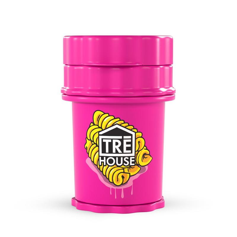 TRĒ House Nūdle Stash Grinder - Large (3 Colors Options) - Barva: Pink