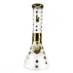 Weed Vuitton Classy Glass Bong Gold 32cm