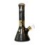Black Bee Hexagon Triple Thick Glass Bong 32cm