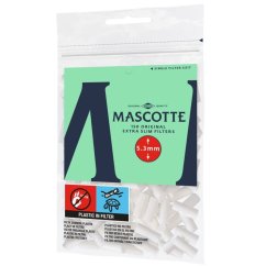 MASCOTTE Cigaretové Extra Slim 5.3mm White (150ks)