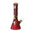 Red Bee Hexagon Triple Thick Glass Bong 32cm