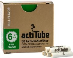 FILTRY UHLÍKOVÉ EXTRA SLIM 6mm - BALENÍ 50ks