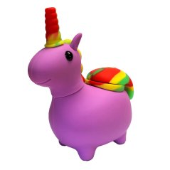 Purple Unicorn Silicone Pipe Vilet (12 cm)