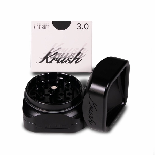 KRUSH Kube 3.0 Kief Sift - Black (Ø55mm)