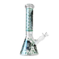 Glow in the Dark Green Gorilla Triple Thick Glass Bong 25cm