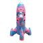 Silicone Rocket Bong Pink with Glowing LED Lights (20 cm)