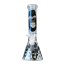 Glow in the Dark Blue Gorilla Triple Thick Glass Bong 25cm