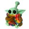 Alien Rainbow Silicone Bong with Removable Pieces (13 cm)