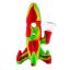Silicone Rocket Bong Rasta with Glowing LED Lights (20 cm)